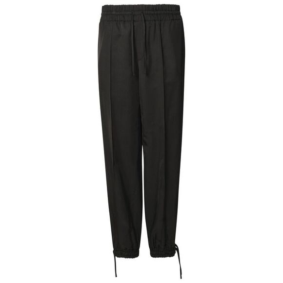 Jil Sander Black Viscose Trousers Women